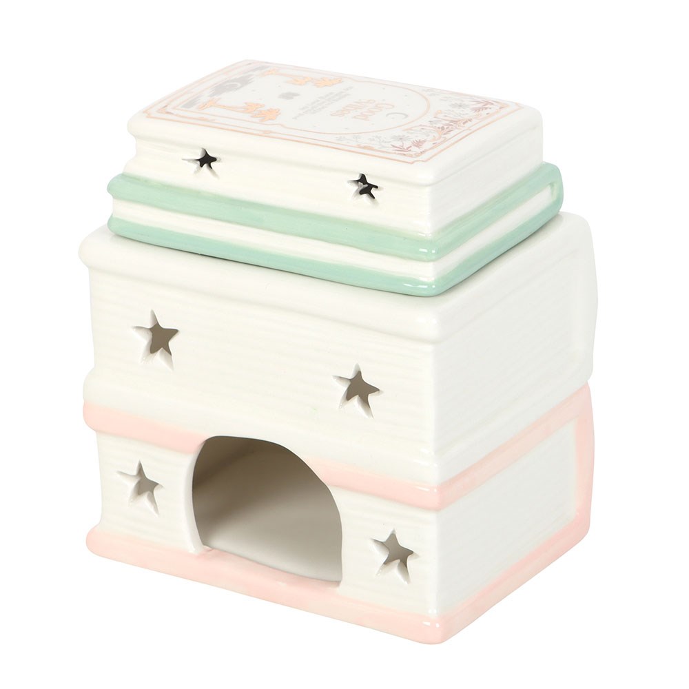 Book stack oil burner