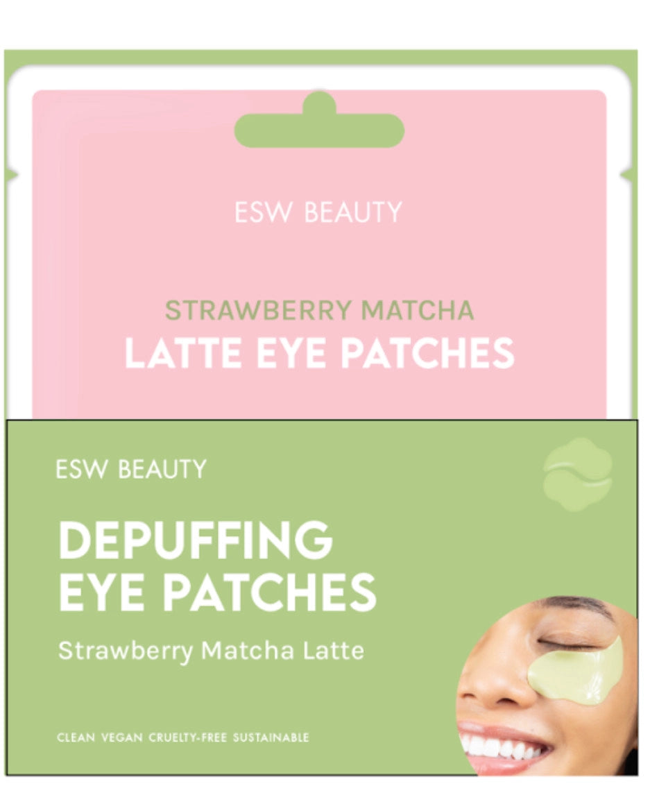 Strawberry Matcha Latte Depuffing & Hydrating Eye Patches Serenity healing gifts