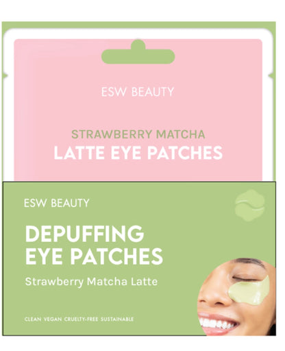 Strawberry Matcha Latte Depuffing & Hydrating Eye Patches Serenity healing gifts
