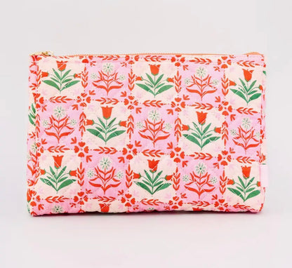 Pink floral pouch Serenity healing gifts
