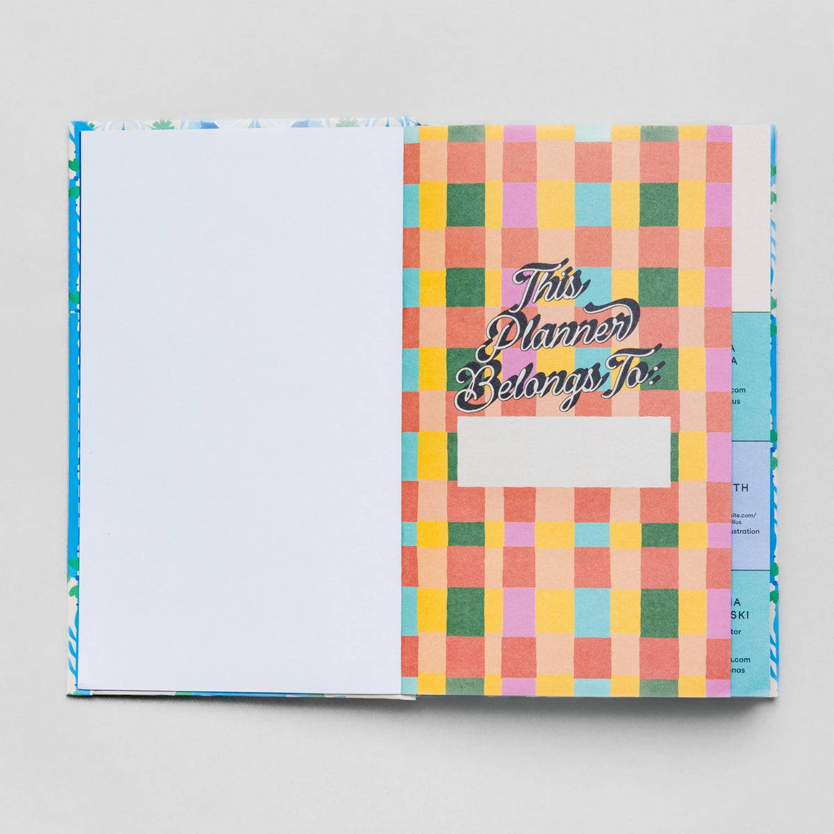 Blue Tiled Classic Planner Serenity healing gifts
