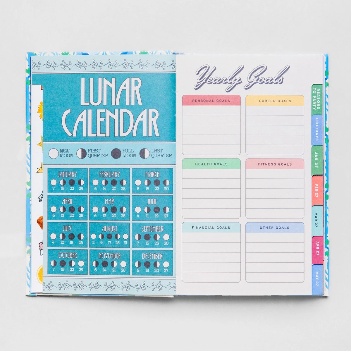 Blue Tiled Classic Planner Serenity healing gifts
