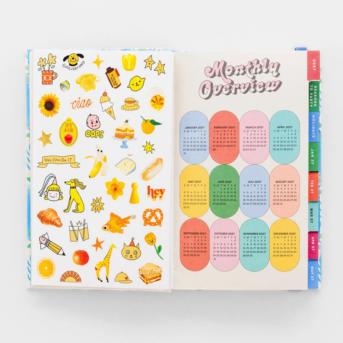 Blue Tiled Classic Planner Serenity healing gifts