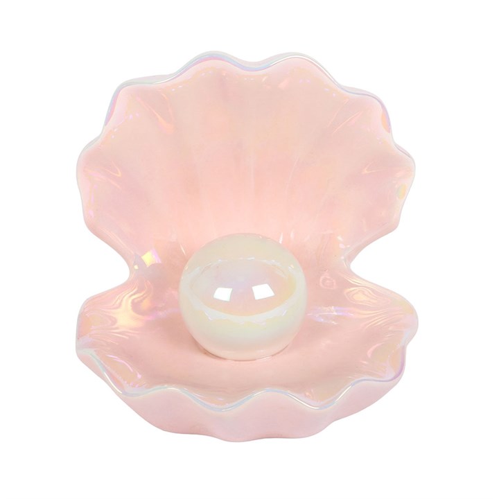 Iridescent Clam Shell Coastal Trinket Dish Serenity healing gifts