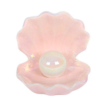 Iridescent Clam Shell Coastal Trinket Dish Serenity healing gifts