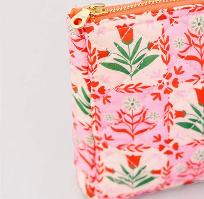 Pink floral pouch Serenity healing gifts