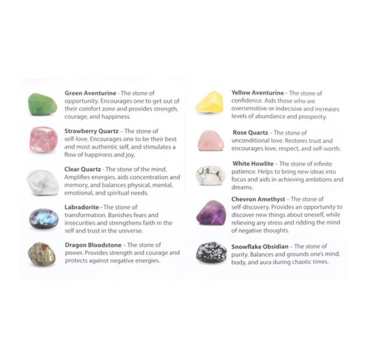 The complete crystal collection