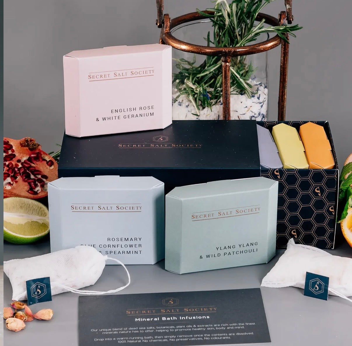 Mineral Bath Infusion Gift Collection Serenity healing gifts