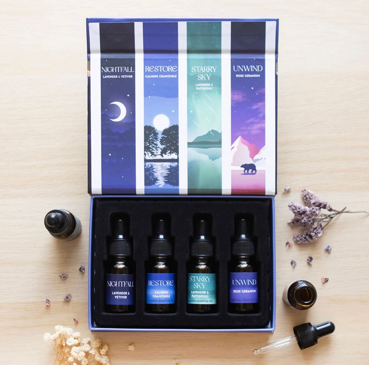 The sleep collection essential oil set Serenity healing gifts