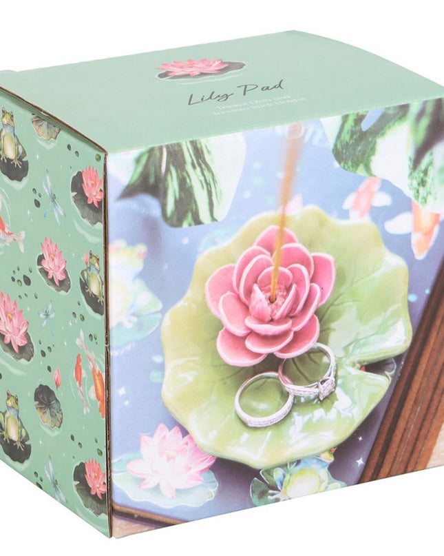 Lily pad trinket dish & incense holder