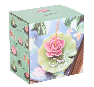 Lily pad trinket dish & incense holder