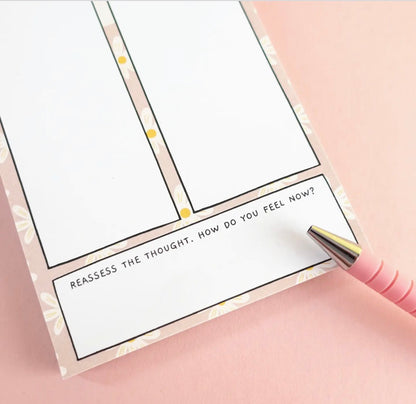 Thoughts vs Facts Notepad - Challenge Negative Thoughts Serenity healing gifts
