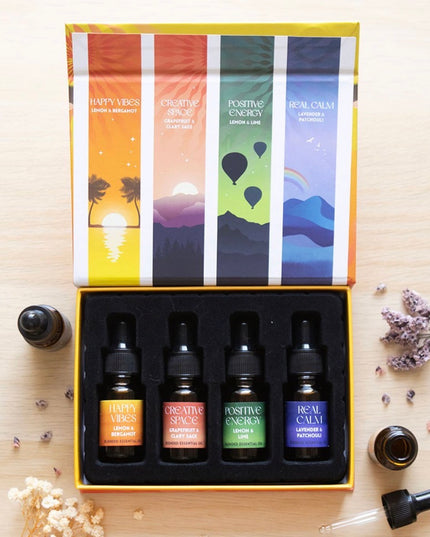 The happy collection essential oil set