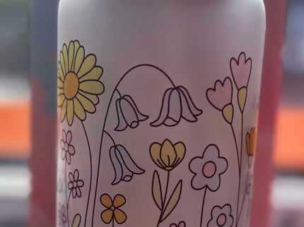 Be A Wildflower 16oz Glas-Tumbler