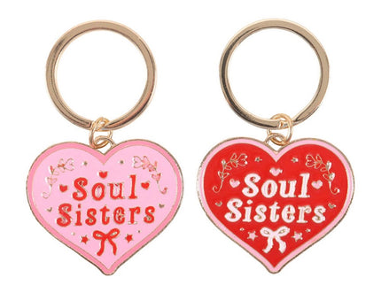 Pair of soul sisters Keyring