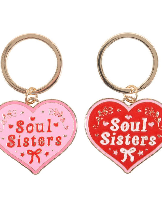 Pair of soul sisters Keyring
