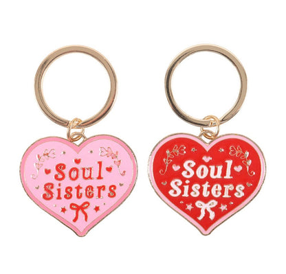 Pair of soul sisters Keyring
