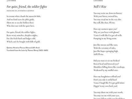 Gedicht, das man jeden Tag im Jahr laut lesen kann