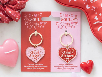Pair of soul sisters Keyring
