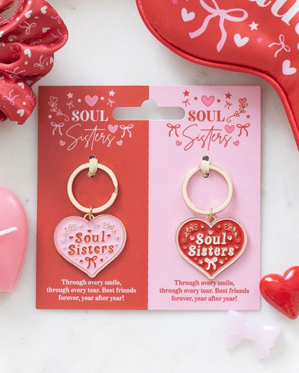 Pair of soul sisters Keyring