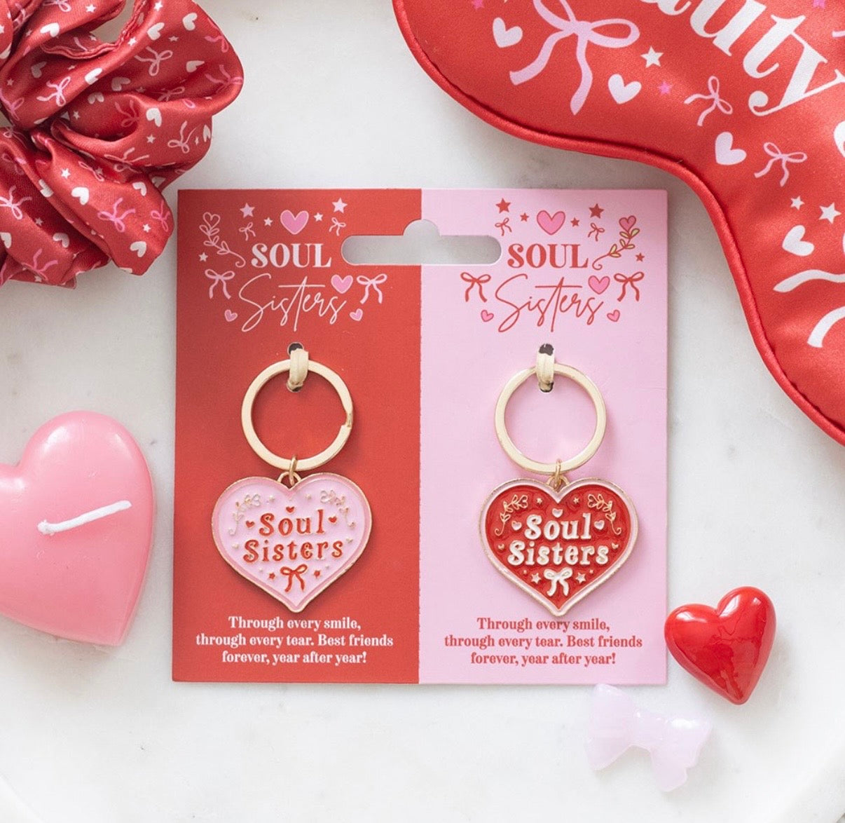 Pair of soul sisters Keyring