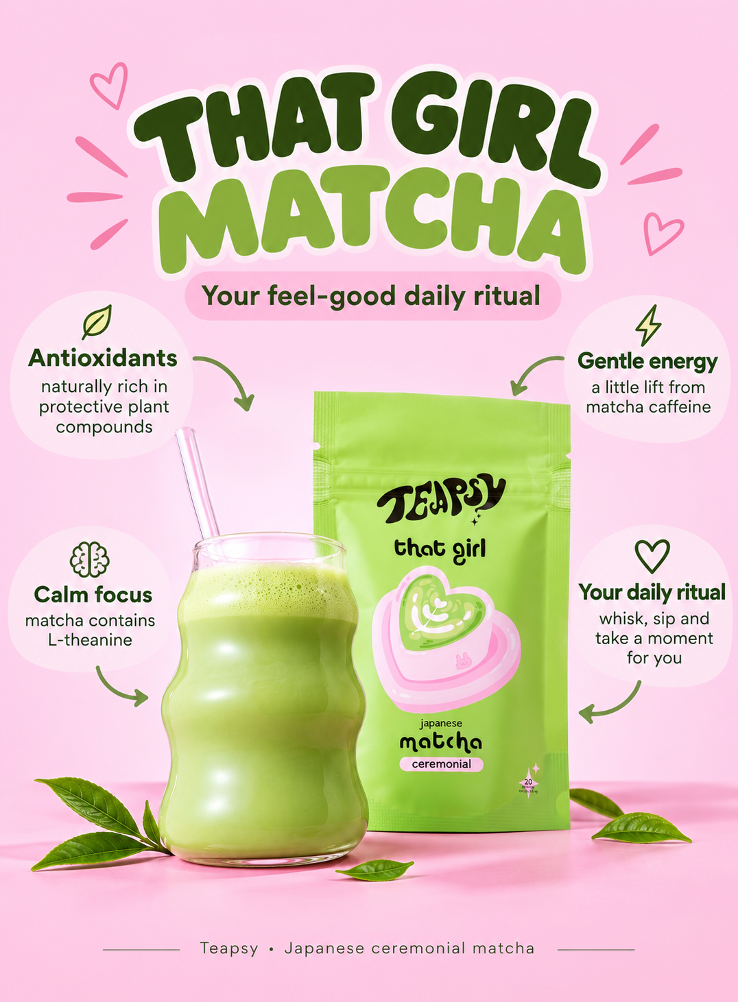 "That Girl" Ceremonial Grade Matcha Serenity healing gifts