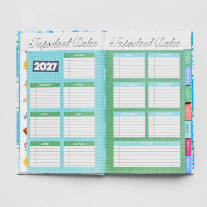 Blue Tiled Classic Planner Serenity healing gifts