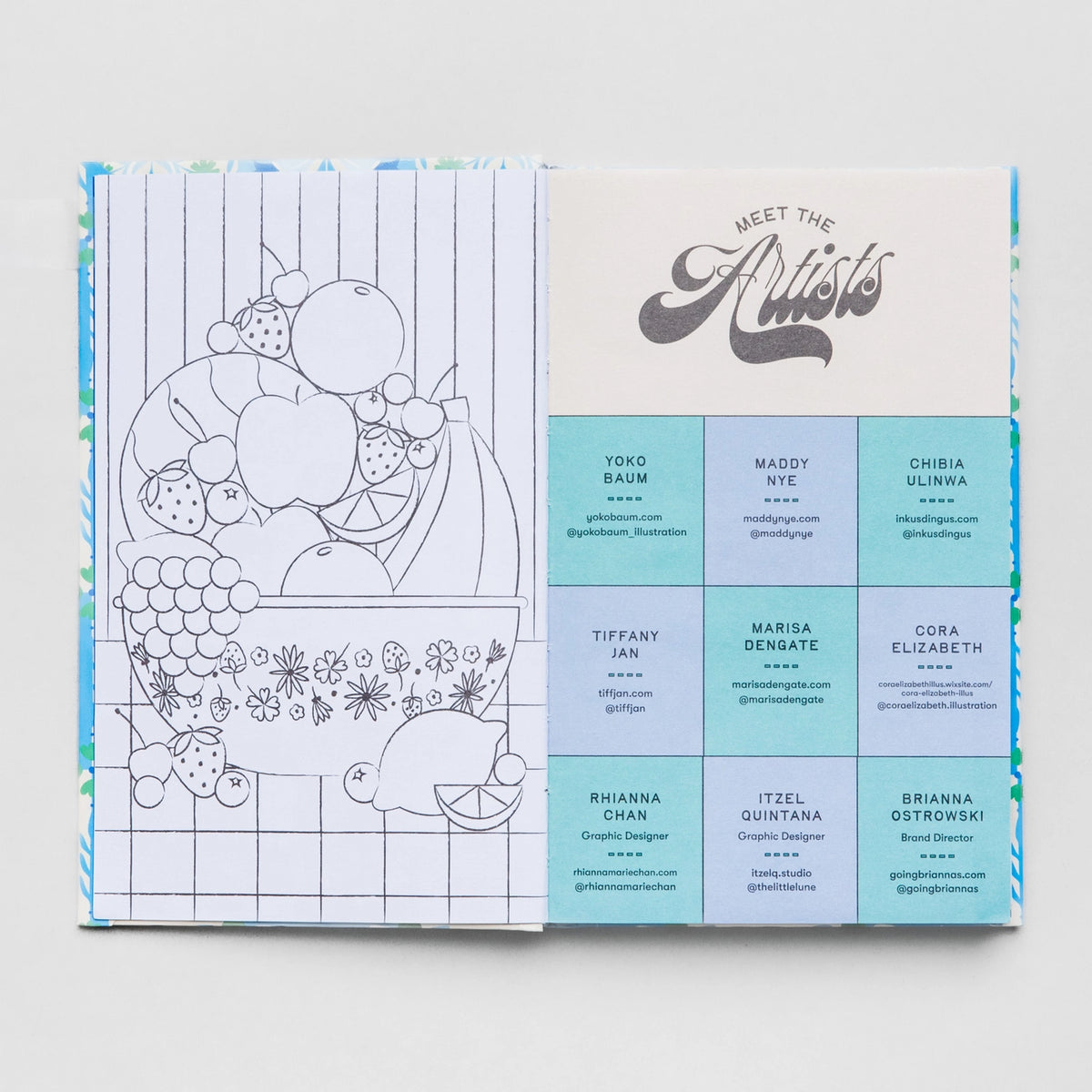 Blue Tiled Classic Planner Serenity healing gifts