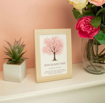 Rose Quartz Gemstone Tree – Guardian of Love Serenity healing gifts