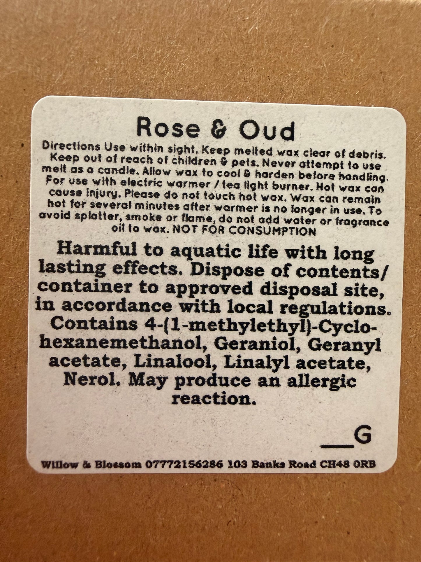 Botanical wax melts - 4 to choose from Serenity healing gifts