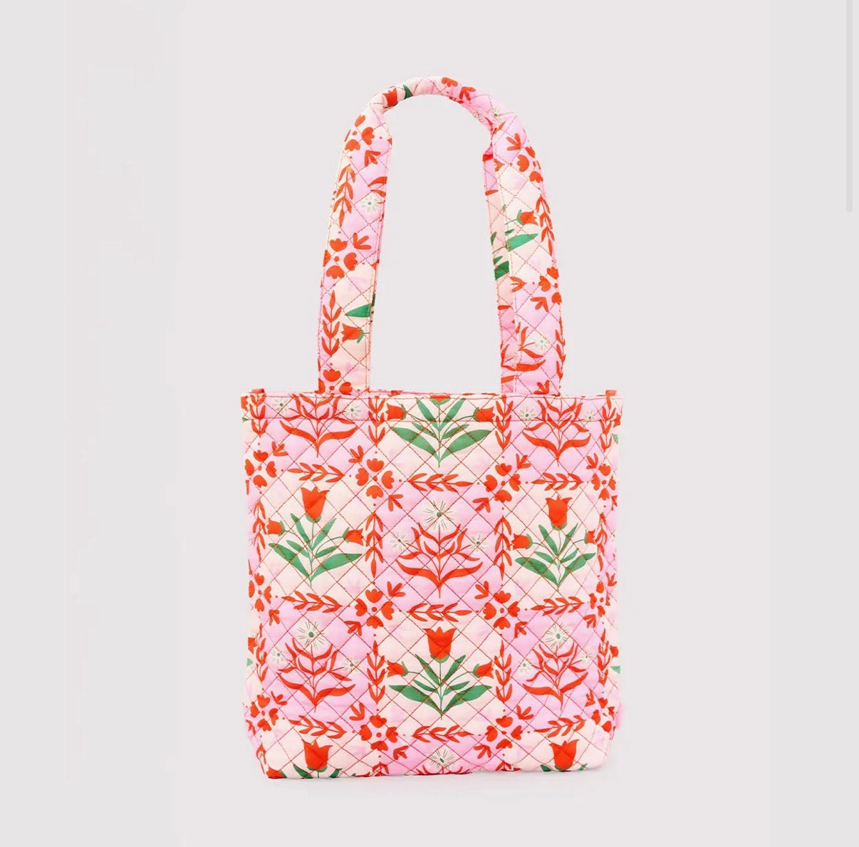 Pink floral tote bag Serenity healing gifts