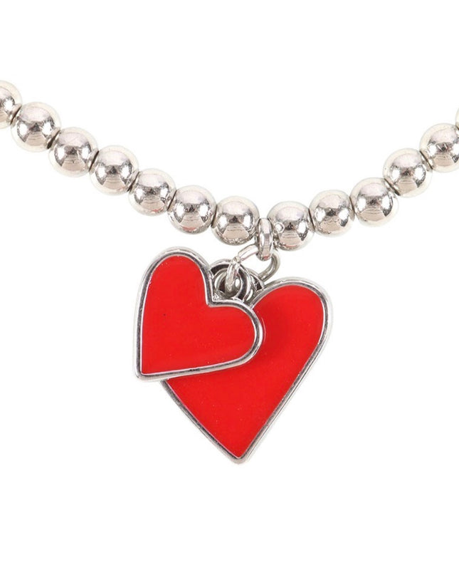 All you need is love, beaded heart bracelet