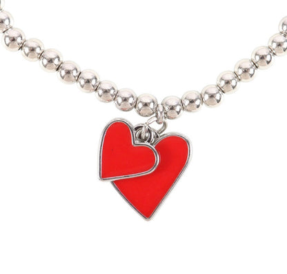 All you need is love, beaded heart bracelet