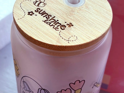Be A Wildflower 16oz Glas-Tumbler