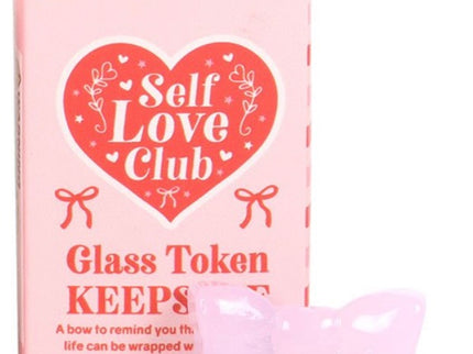 Self love bow glass token