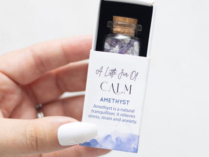 A little jar of calm - amethyst