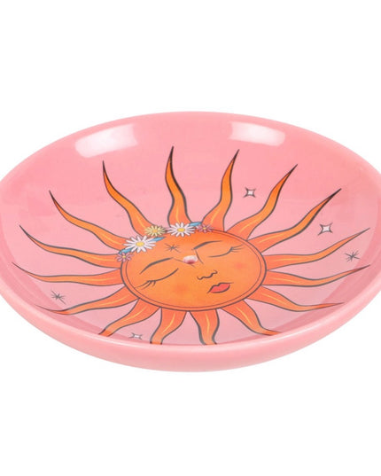 Sun celestial incense holder dish