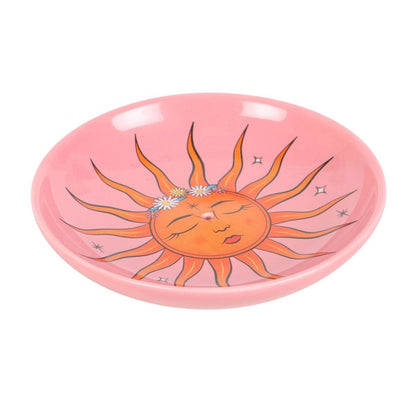 Sun celestial incense holder dish