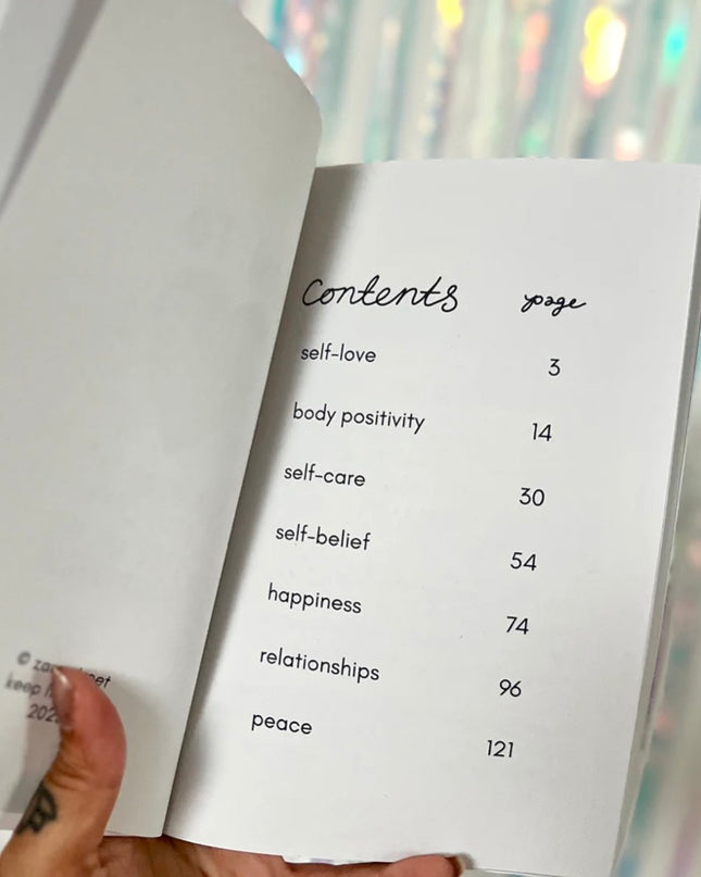 How to keep it bright - Self love book