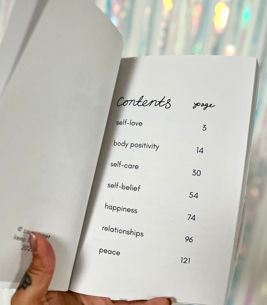 How to keep it bright - Self love book