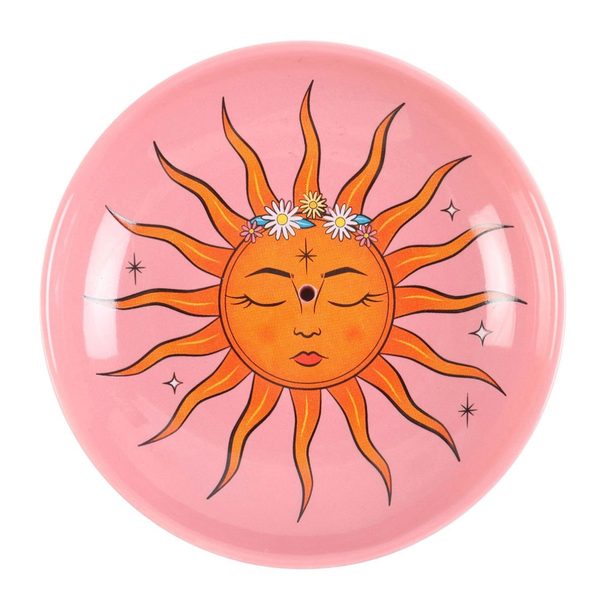 Sun celestial incense holder dish