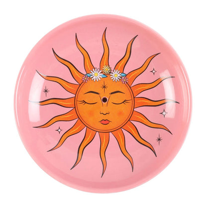 Sun celestial incense holder dish