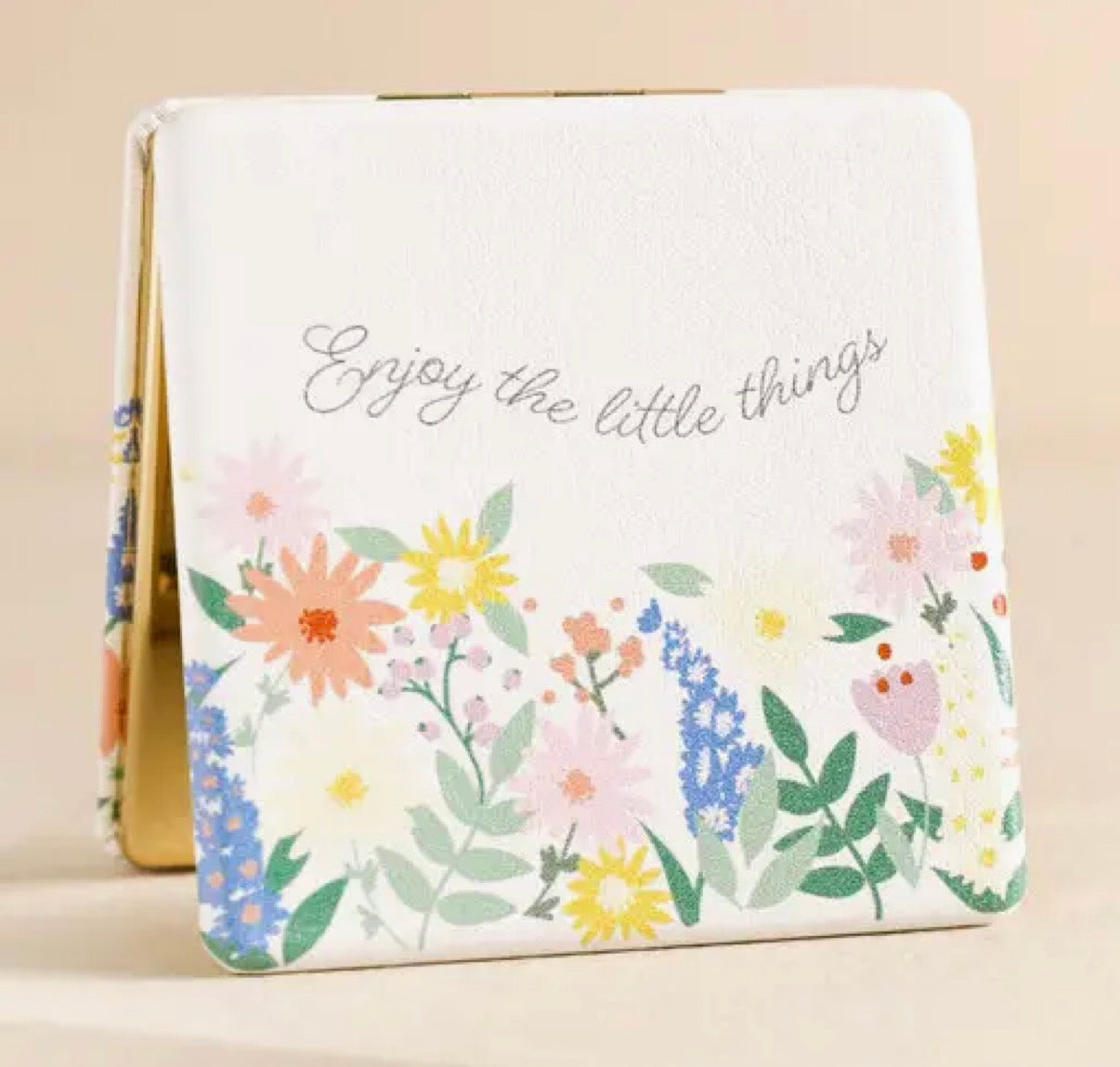 Enjoy the little things compact mirror