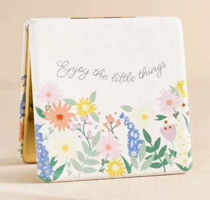 Enjoy the little things compact mirror