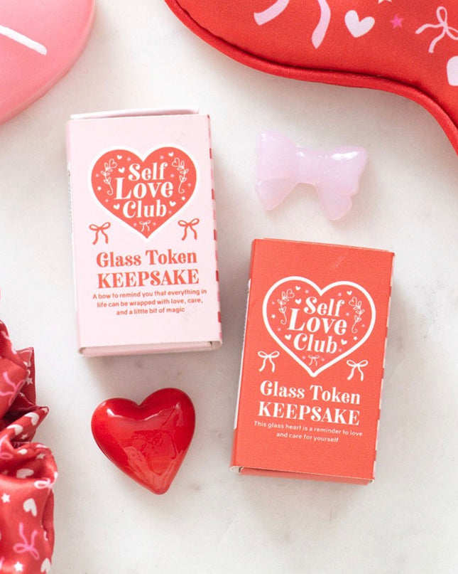 Self love bow glass token