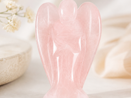 Rose quartz healing angel