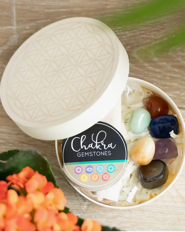 Chakra Gemstone Crystal Healing Gift Set