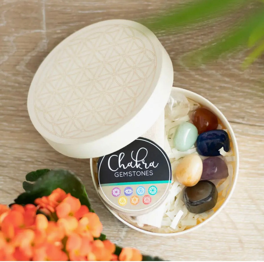 Chakra Gemstone Crystal Healing Gift Set