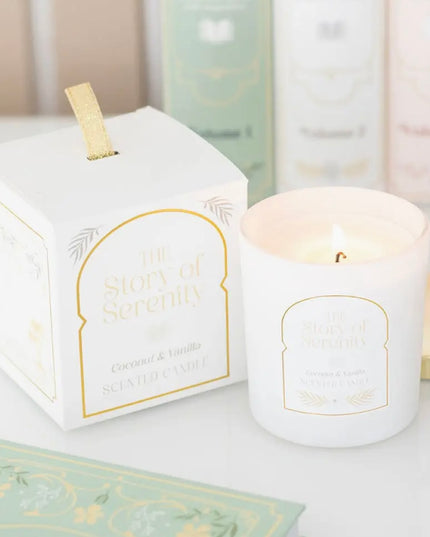 The Story of Serenity Coconut & Vanilla Candle
