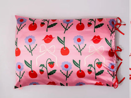 Pillow Case Set, Cherry Lips